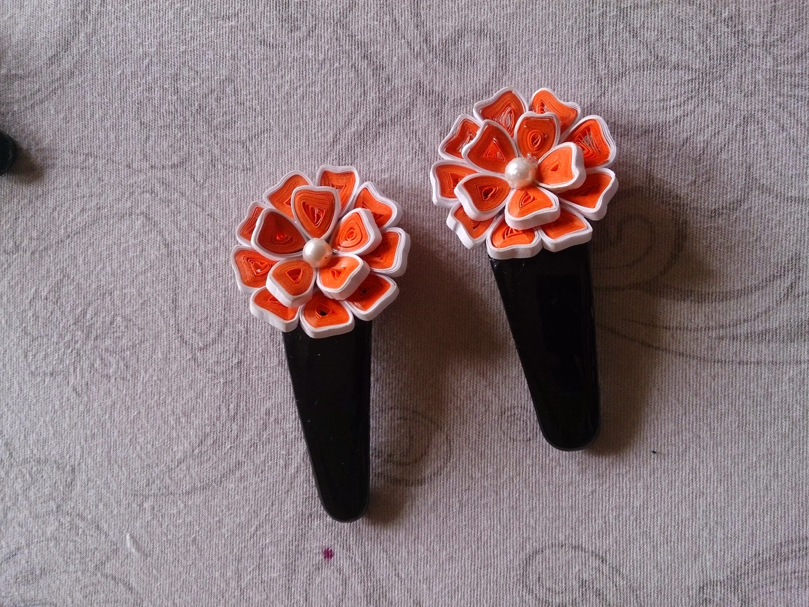 Love for Quilling Quilled Hair Clips